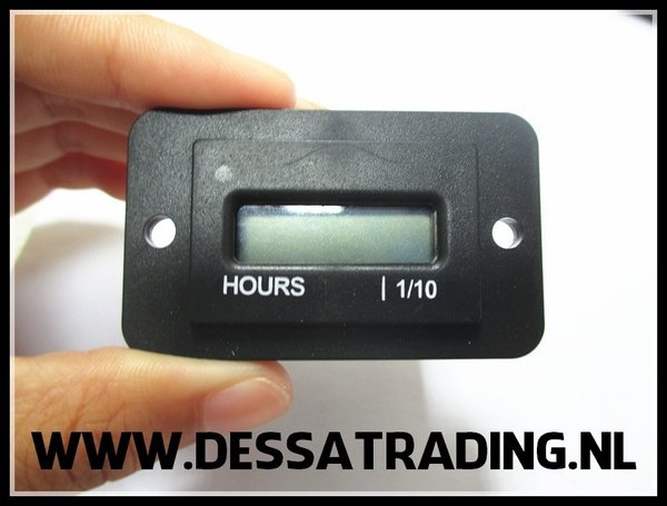 LCD inbouw urenteller met reset mogelijkheid 4.5/90 volt DC 28,95