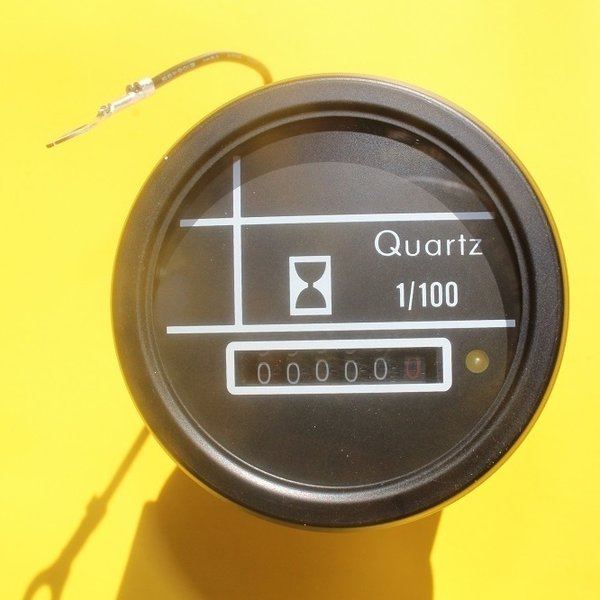 ronde inbouw quartz urenteller in zwarte uitvoering 2 inch 29,95 inclusief verzending