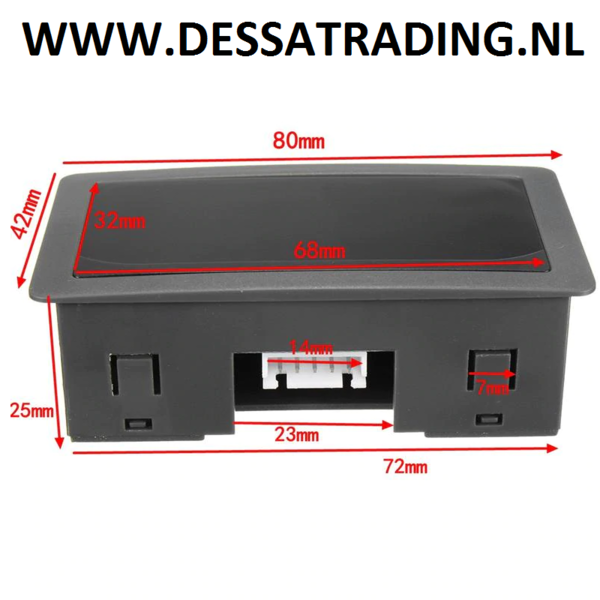 Led toerentalmeter rode cijfers - 8 tem 15 volt DC - max rpm 9999 - 29,95 gratis verzending