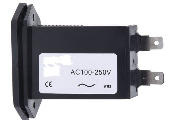 Zwarte elektromechanische urenteller met 6 cijferig display 0.3W AC100-250V 21,95