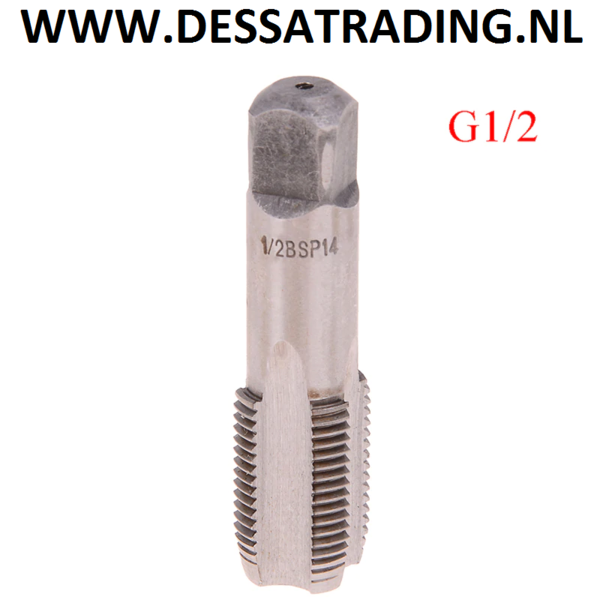G1/2 HSS Tap Machinetap , levering uit voorraad , prijs 12,95 inclusief  gratis verzending.